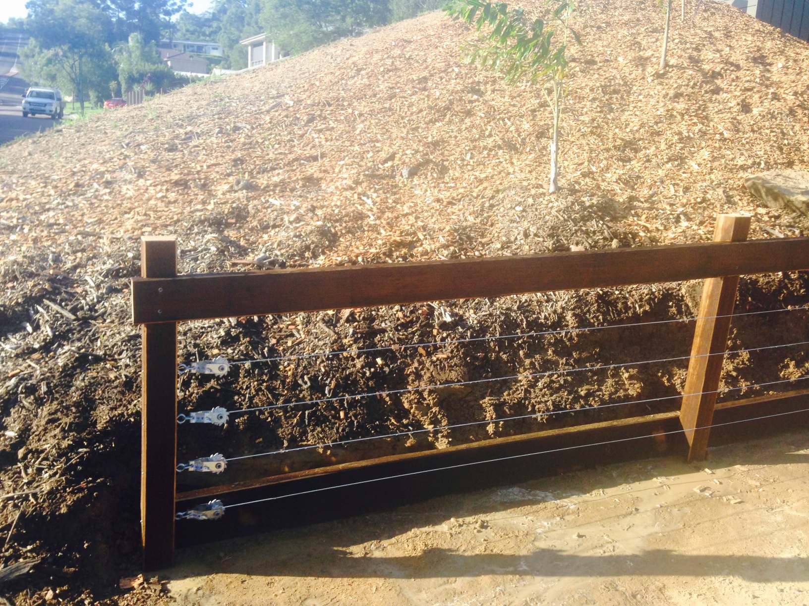 Rustic Rural Wire Fence